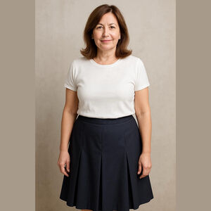 BFA Classics Blue Pleated Skirt Women's Size 20W